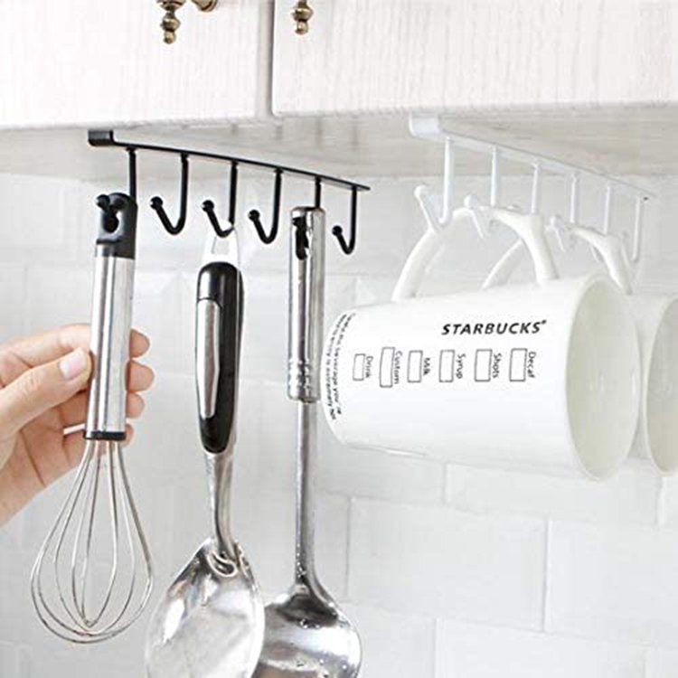 OEM Hot Sale 6 hooks Cup Holder Under Cabinet from supplier
